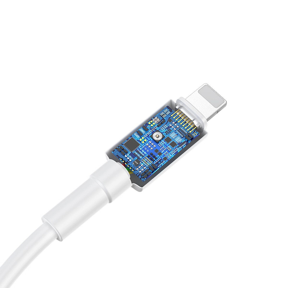 Dây cáp sạc nhanh 18W USB Type-C to Lightning hiệu Baseus Mini White cho iPhone / iPad (Hỗ trợ sạc nhanh PD 3.0, trang bị chip sạc thông minh, tốc độ truyền tải dữ liệu tốc độ cao 480Mbps) - Hàng nhập khẩu