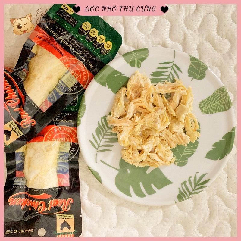 Ức gà hấp ăn liền cho chó mèo - Ức gà Pet Snack, Real Chicken, Masti cho thú cưng (40g)