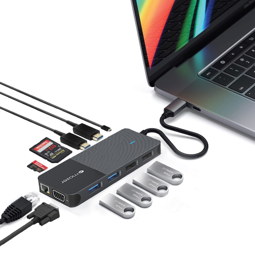 Cổng Chuyển Đổi Mazer Infinite.HUB Pro 11-in-1 USB-C - Hàng chính hãng