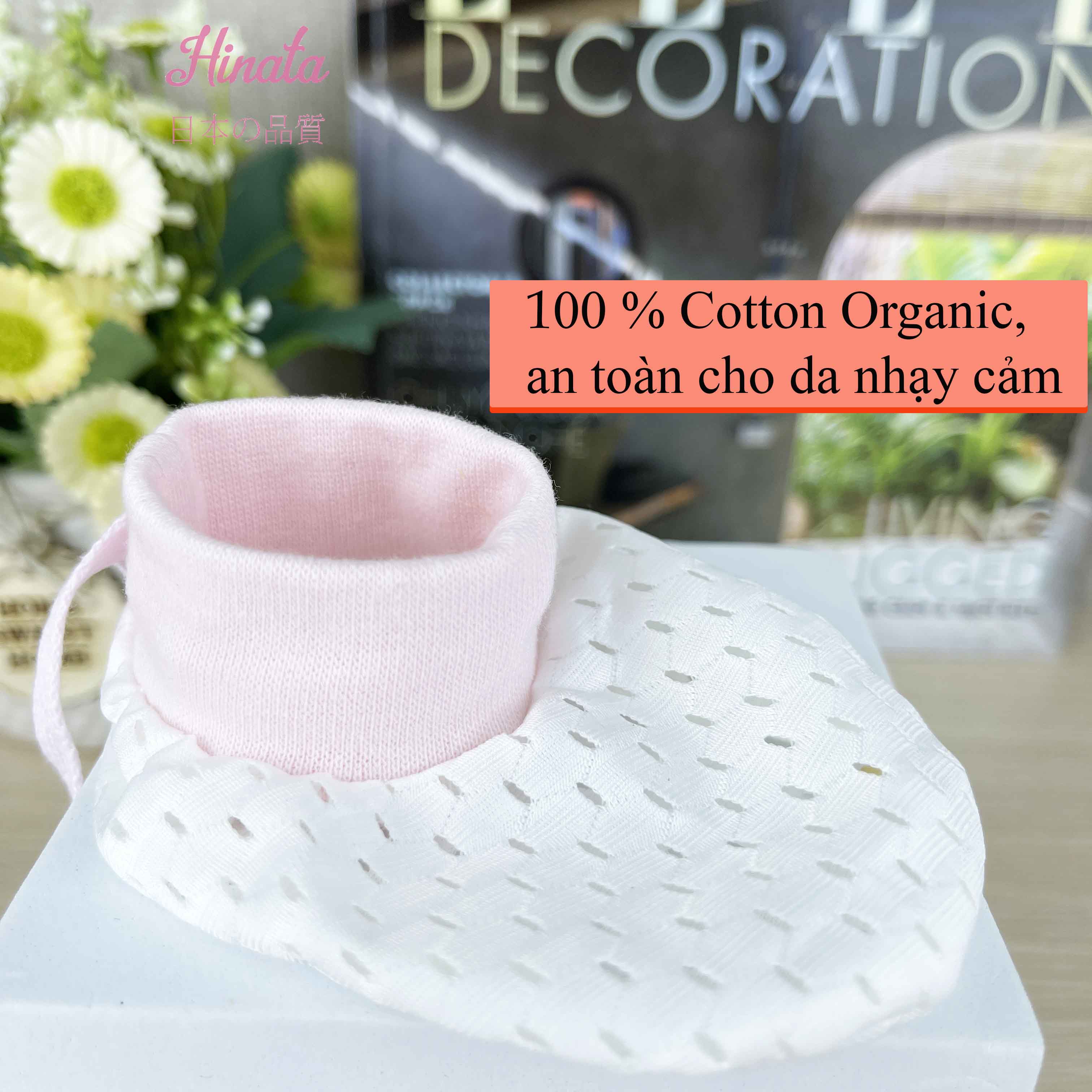 Bao chân thoáng khí cho trẻ sơ sinh V14 - Thương hiệu Hinata Nhật Bản