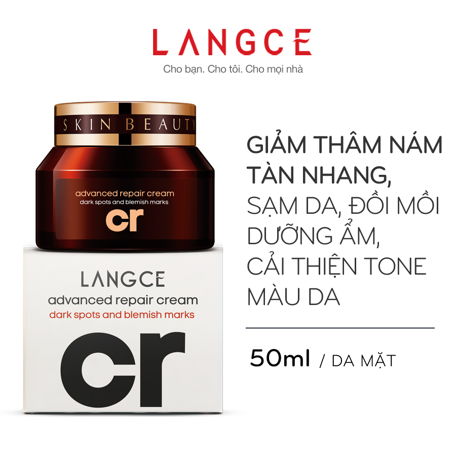 Cream Thâm Nám, Sạm Da, Tàn Nhang, Đồi Mồi 50ml TẶNG Kem Làm Rụng Lông Trắng Da 20ml LANGCE