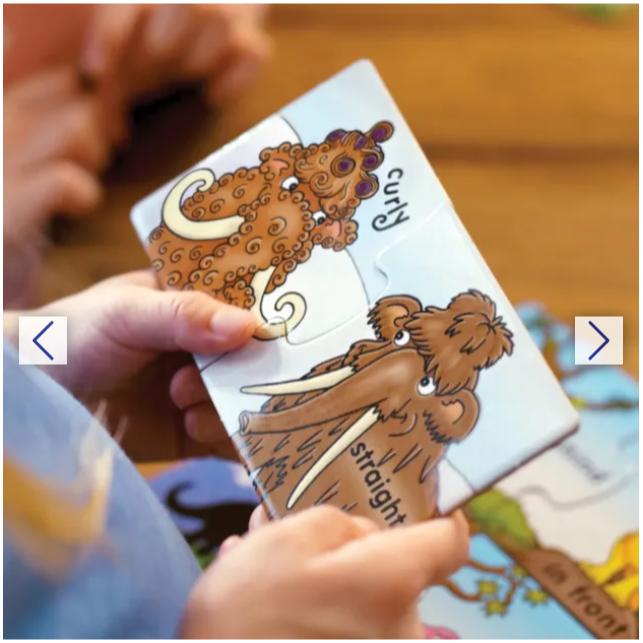 Trò chơi trí tuệ Dinosaur Opposites - Orchard Toys giúp trẻ phát triển ngôn ngữ và khả năng ghi nhớ