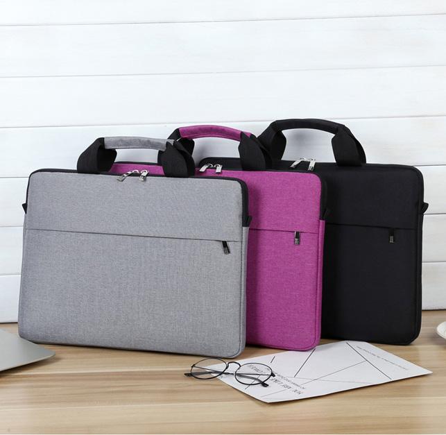Túi chống sốc có dây đeo và túi phụ cho laptop, Macbook (D3)
