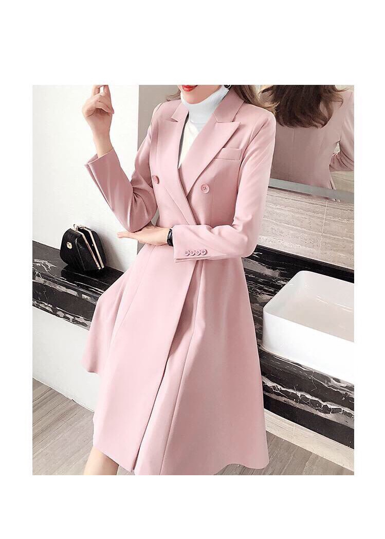Đẩm Xòe Cổ Vest phồi Nút