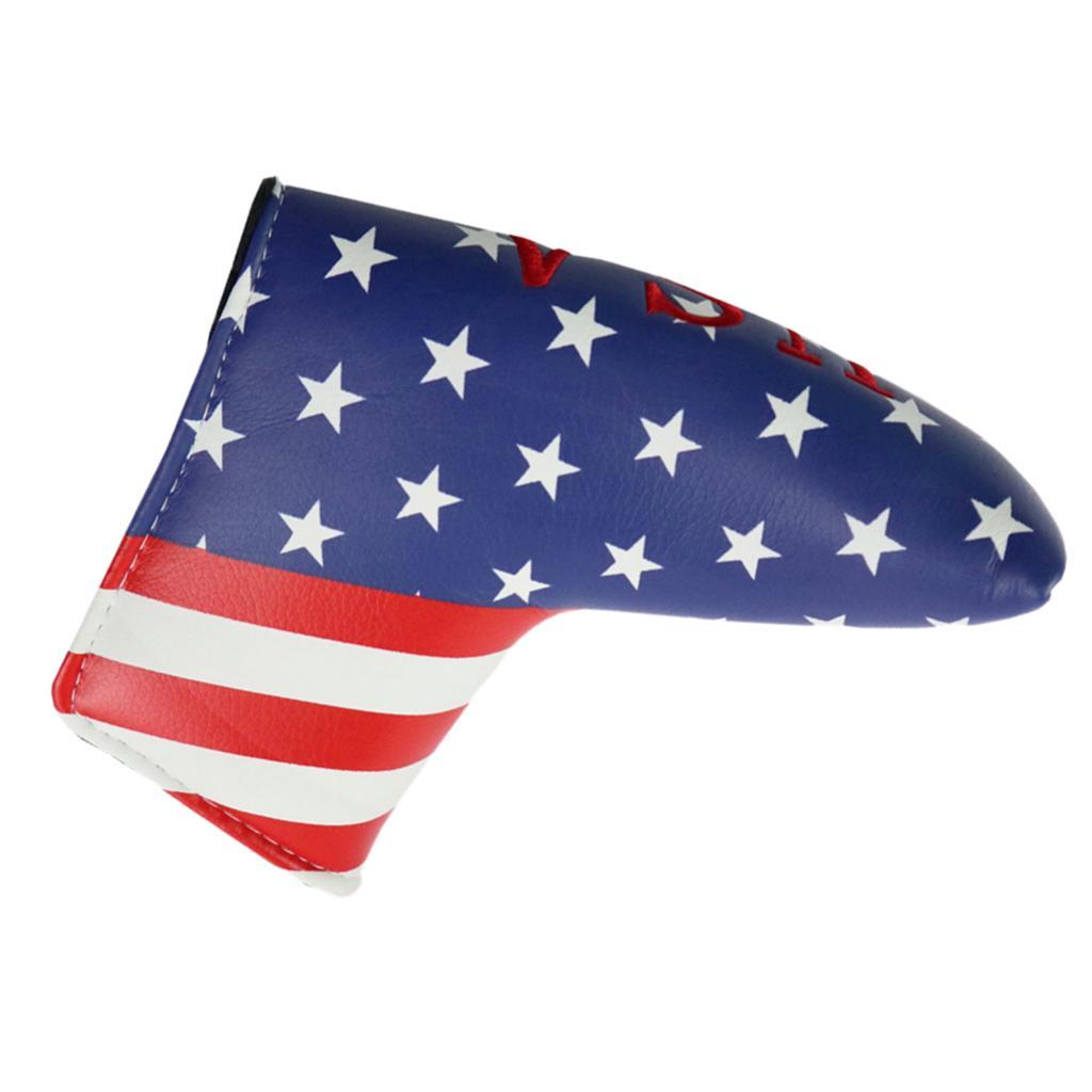 2x Golf Putter Head Cover Headcover Golf Lightweight PU Leather