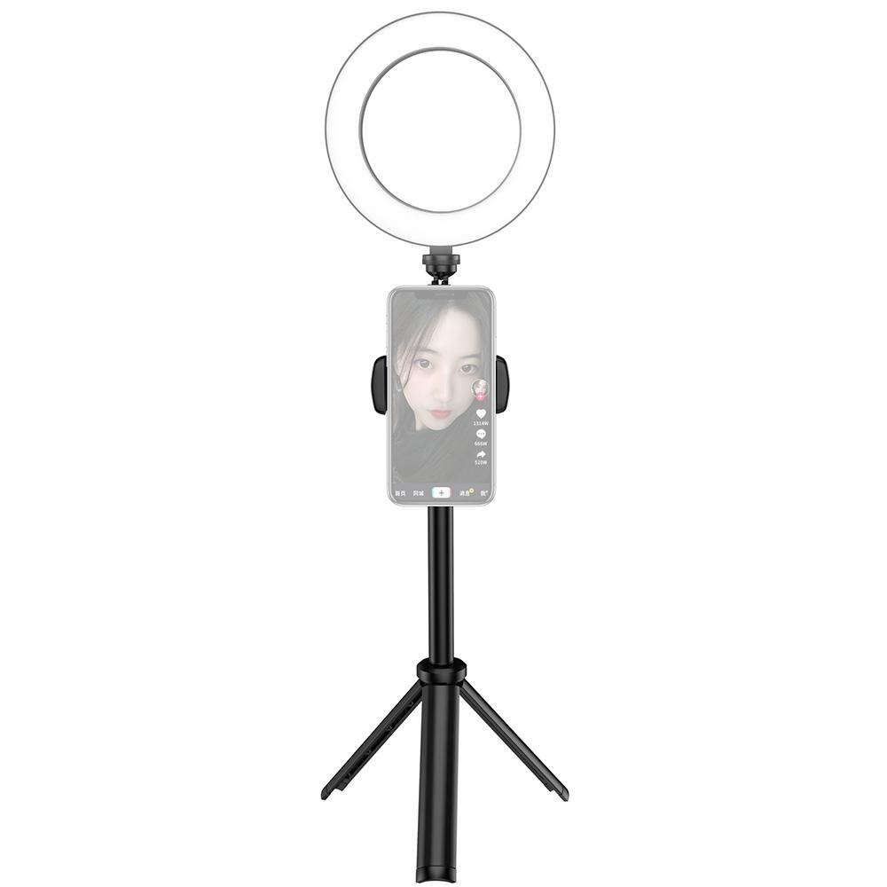 Vòng đèn LED Beauty Light 3 chế độ chiếu sáng Có thể điều chỉnh độ sáng với chân máy Selfie Stick cho Điện thoại