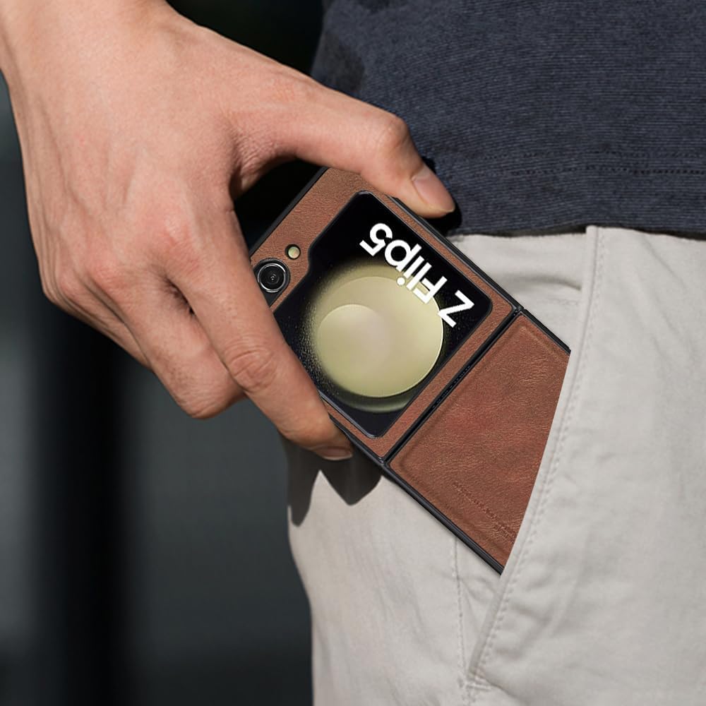 Ốp lưng cho SamSung Galaxy Z Flip 5 chính hãng X-level dạng mềm bằng da PU có sạc không dây, chống sốc chống bụi bẩn - hàng nhập khẩu