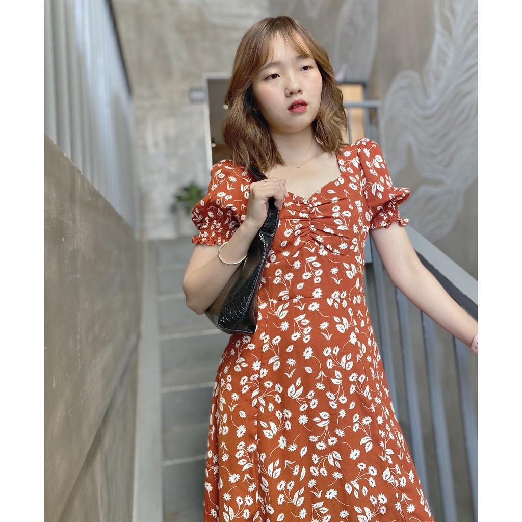 ORGANE FLOWER DRESS - ĐẦM HOA XẺ TÀ