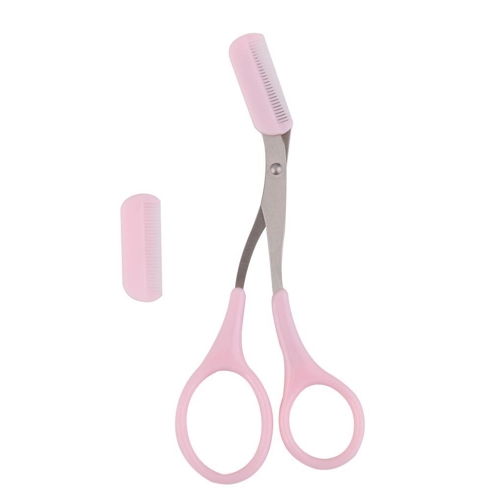 Eyebrow Trimmer Eyelash Shears Scissors Comb Eyebrow Shaping Grooming Tool