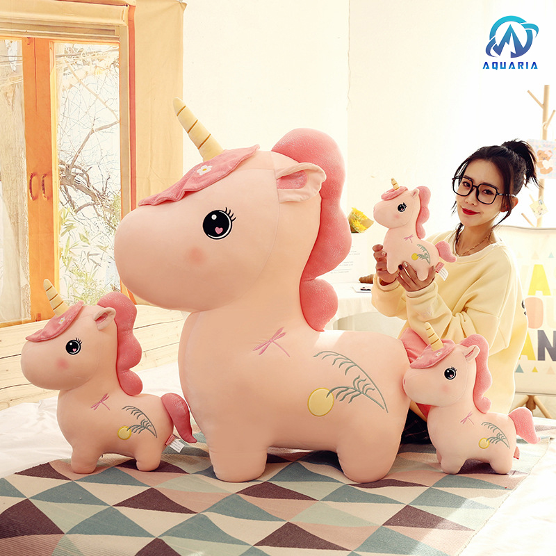 Gấu Bông Kì Lân Unicorn Siêu Mịn An Toàn Cho Trẻ Nhỏ Quà Tặng Dễ Thương