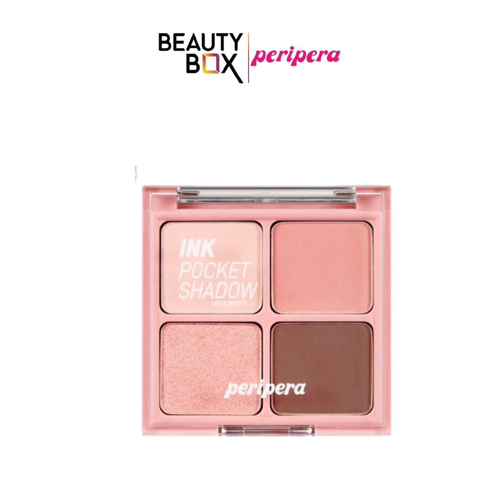 Màu Mắt Trang Điểm Peripera Ink Pocket Shadow Palette 004 Dipping 2.3gX4