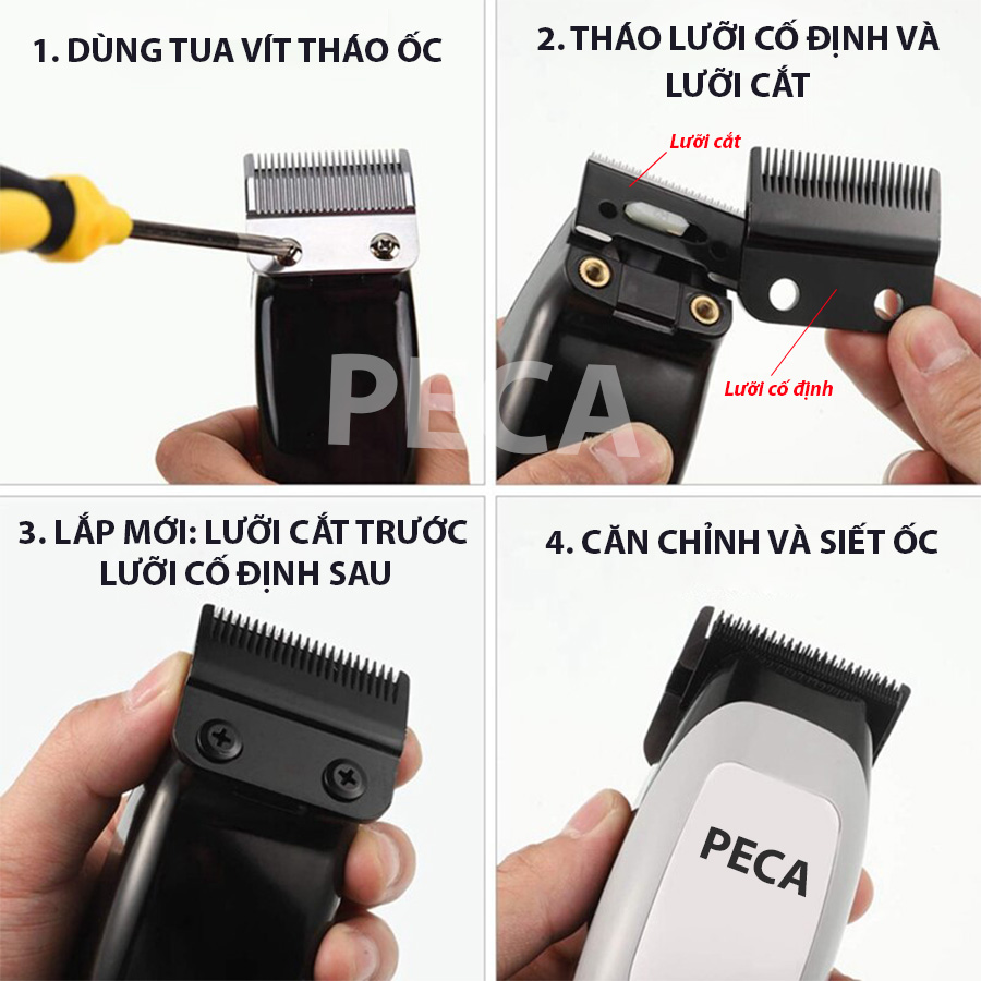 Lưỡi tông đơ cắt tóc Kemei KM-2600, KM-809A, KM-1990,...