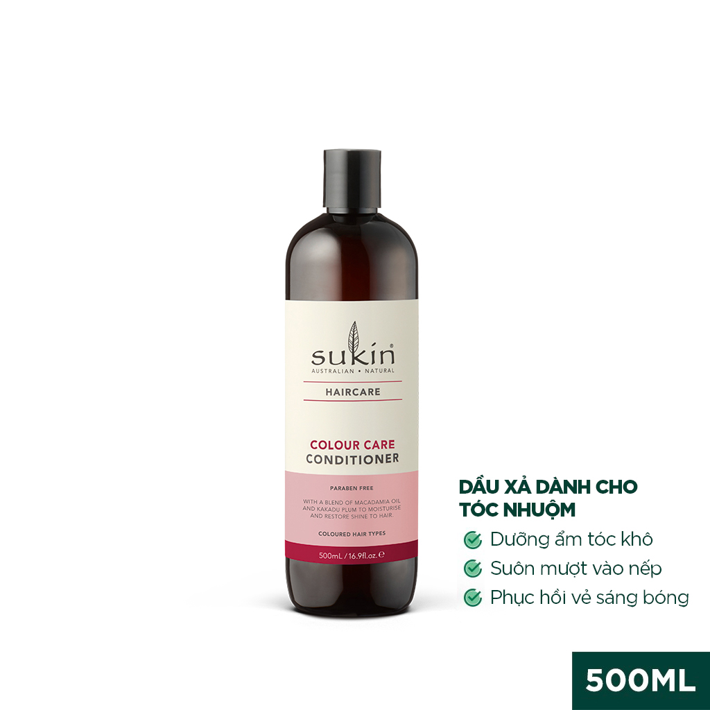 Dầu Xả Dành Cho Tóc Nhuộm Sukin Haircare Colour Care Conditioner 500ml