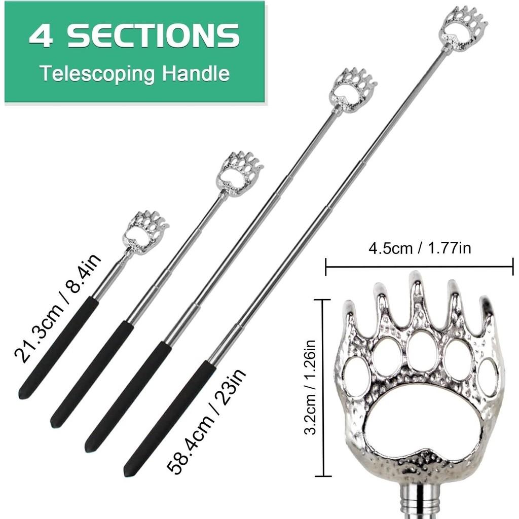 Cây Gãi Lưng INOX Kéo Dài Rút Gọn 58cm - Tay Gãi Siêu Đỉnh Bằng Nhựa Tránh Gây Đau (Xả Kho Giá Rẻ) (Màu Ngẫu Nhiên)
