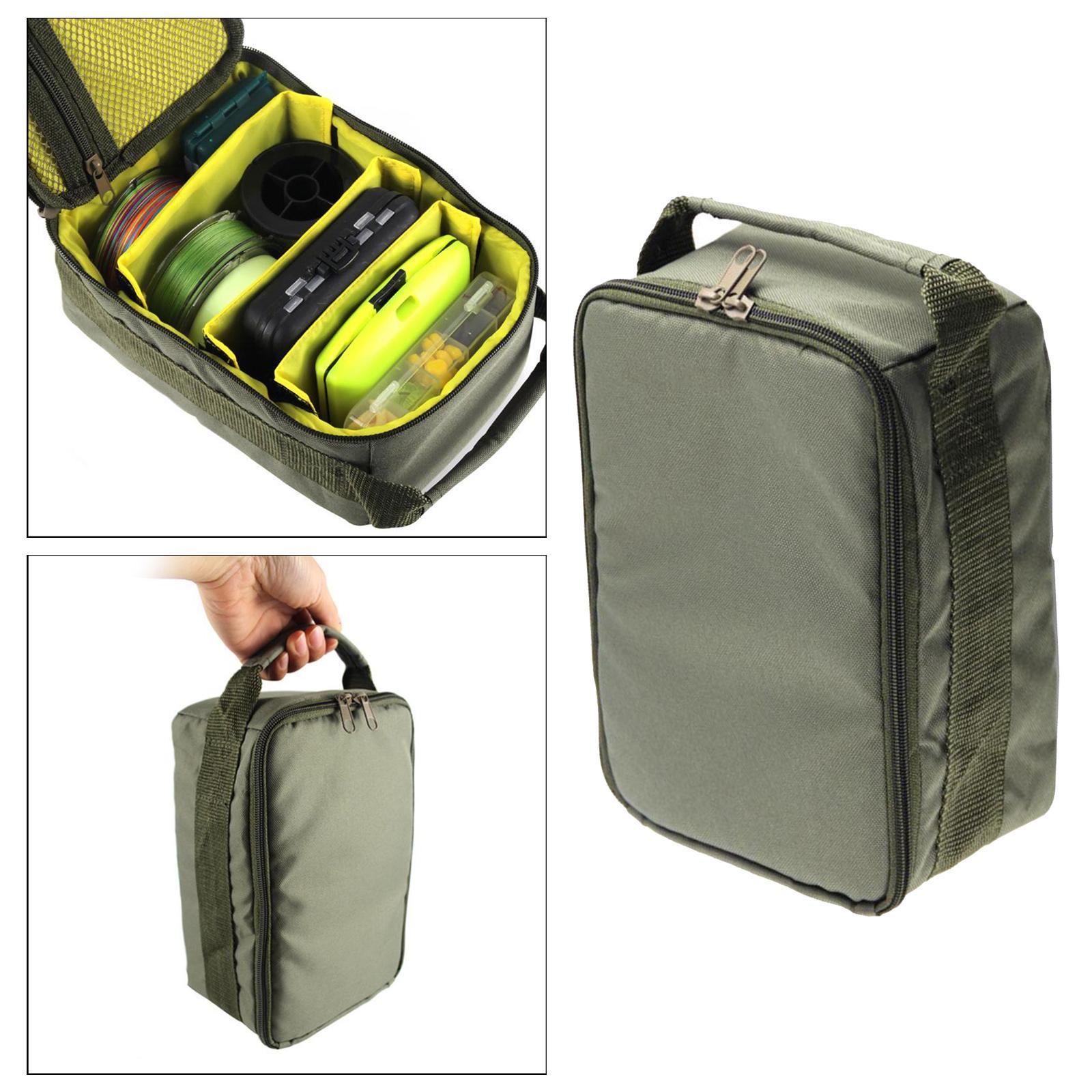 2xFishing Tackle Bag Pack Fishing Reel Lure Gears Storage Organizer Case for Bag