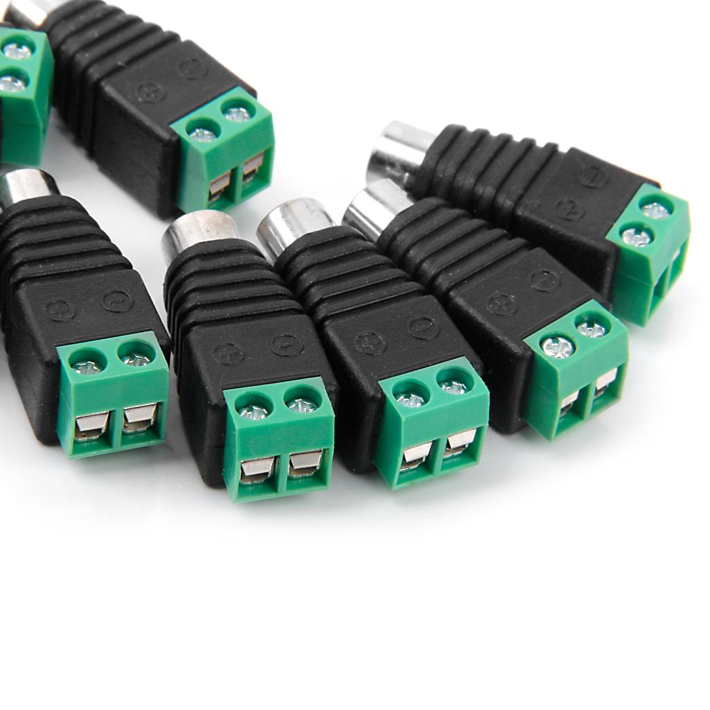 10 X RCA Male Connector