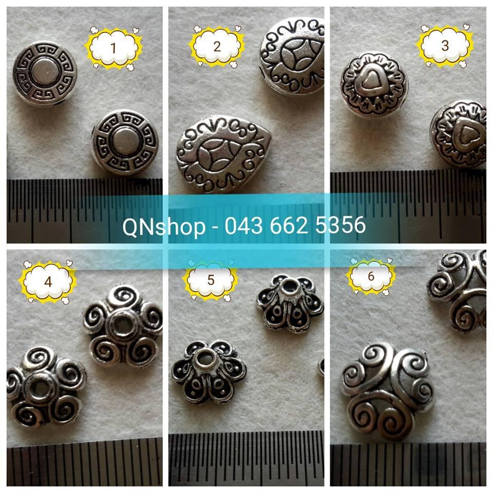 QNshop - Nguyên liệu Handmade (Mặt giả bạc mã 01-18 ; 10 cái/ 1 túi)