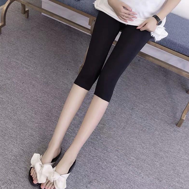 Quần bầu lửng legging cạp chéo đẹp co giãn thoải mái QB9005