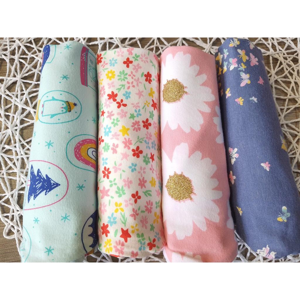 SET 5 LEGGING LỬNG/ QUẦN LỬNG QUA GỐI THUN COTTON 4 CHIỀU HOẠ TIẾT CHO BÉ GÁI HÀNG XUẤT DƯ ĐẸP 9-41KG