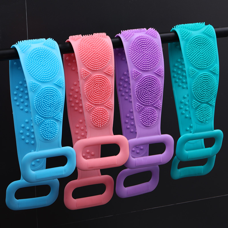 Đai tắm chà lưng silicon, đai cọ lưng massage silicon