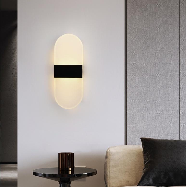Đèn tường LED phòng ngủ ánh sáng vàng ấm cảm biến cơ thể người, có thể sạc HomeLuxury Nordic