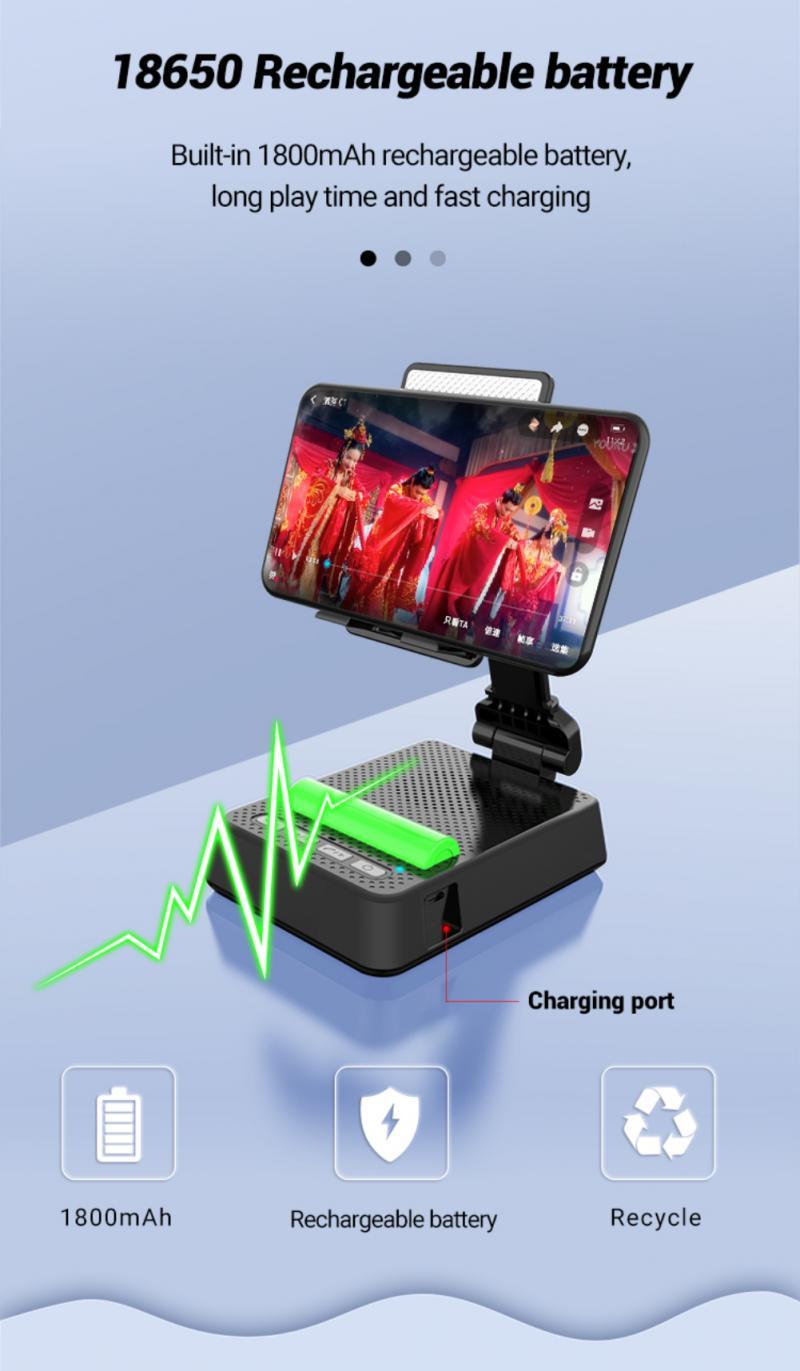 L29 Mini Portable Wireless Bluetooth-compatible Speaker Folding Phone Holder Bracket Compatible For Iphone Samsung Xiaomi