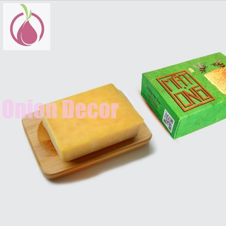 Xà bông Sinh Dược Mật ong mẫu bao bì vẽ mộc, bánh 100gr, hương mật ong nhẹ nhàng, làm sạch da, dưỡng da dịu nhẹ, có thể dùng cho da mặt