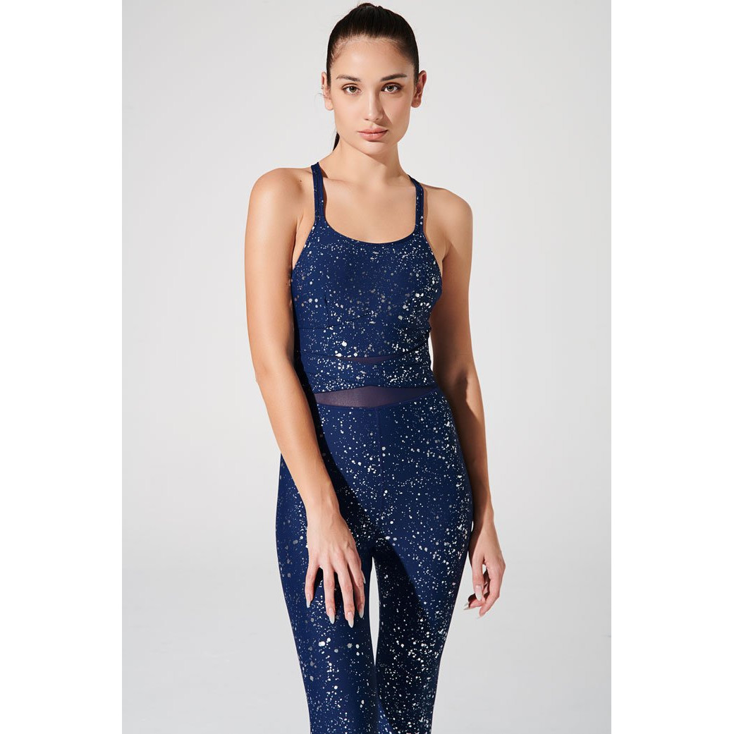 Bộ Tập Áo Liền Quần Nữ Aleyn Luminous Jumpsuit Navy