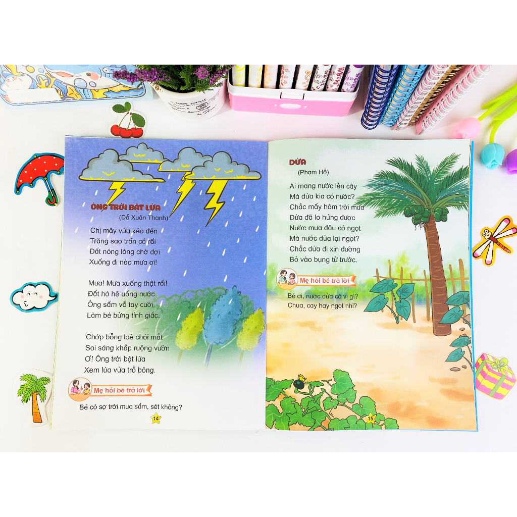 Sách - Tuyển Tập Thơ Hay Cho Bé - Giúp bé phát triển Ngôn ngữ và Nhận thức 0-6 tuổi (B80) - ndbooks