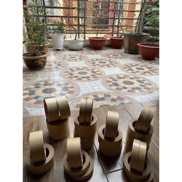 Băng dính giấy da bò karaft khổ 5cm vs 2,5cm x 40m
