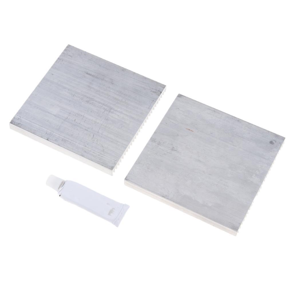 2 Pack Aluminum Heat Sink Cooling Fin for CPU RAM LED Light Amp