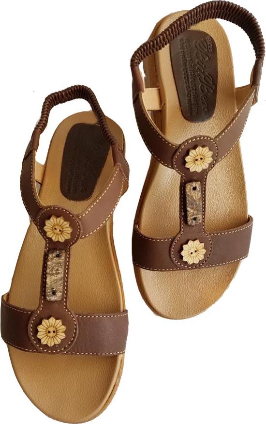 Giày Sandal Nữ BIGGBEN Da Bò Thật SDN07