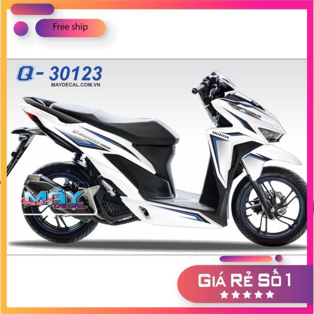 Tem rời dành cho xe Vario 150 dán xe trắng