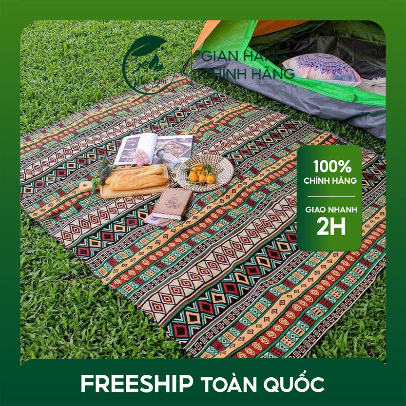 Thảm Thổ Cẩm vintage 1,5m x 2m Thảm trải sàn trang trí, Thảm picnic
