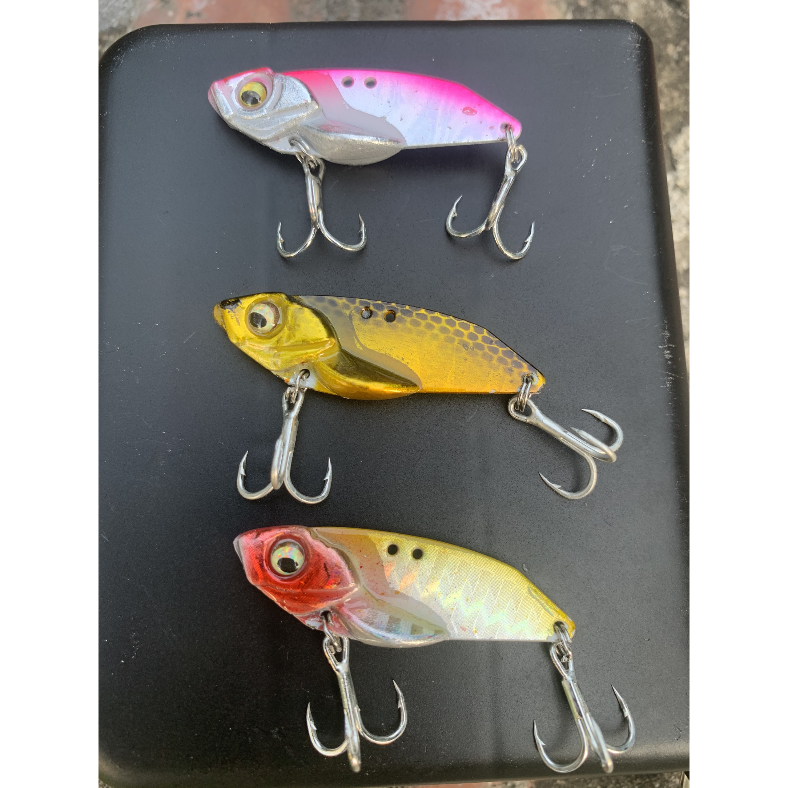 Mồi giả câu lure - Combo 3 con cá sắt - Lưỡi câu BKK cao cấp - MC 02