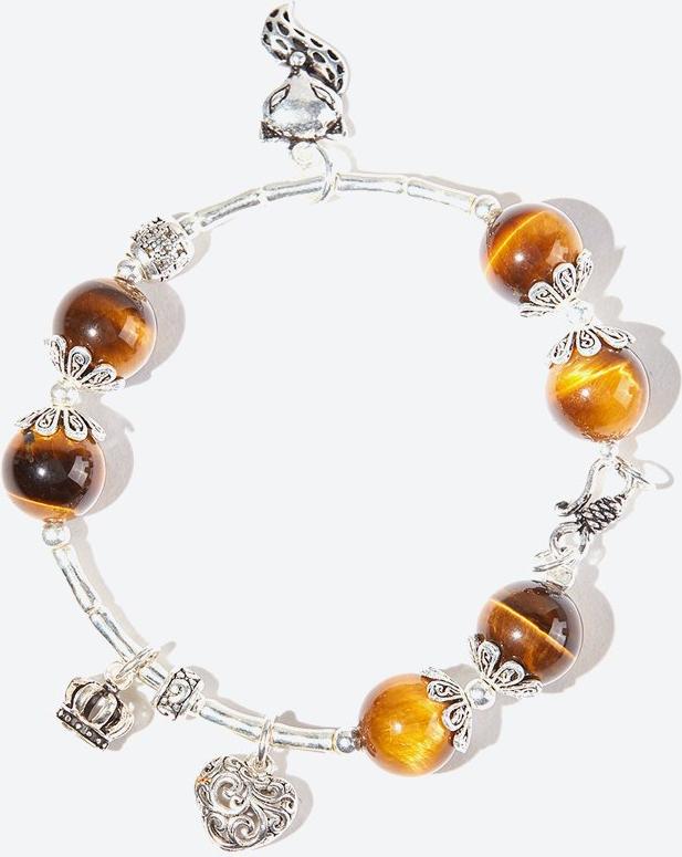 Vòng tay thạch anh mắt hổ phối hồ ly Ngọc Quý Gemstones