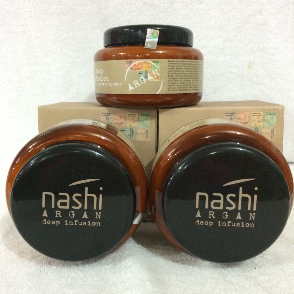 HẤP DẦU PHỤC HỒI TÓC HƯ TỔN NASHI ARGAN Ý 500ML