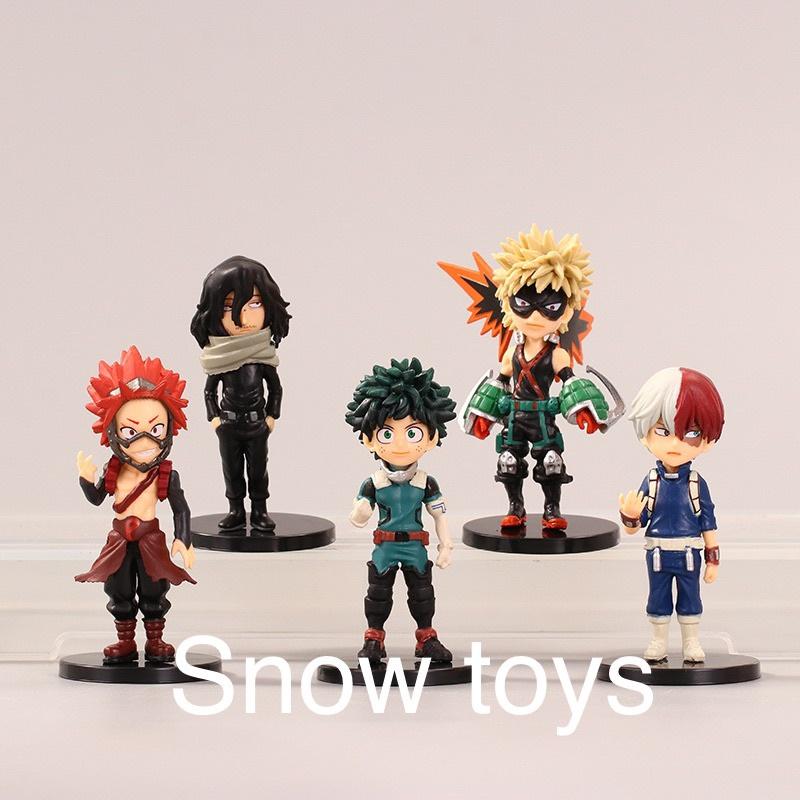 Mô hình My Hero Academia - Trọn bộ 9 mô hình học viện siêu anh hùng All Might Midoriya Bakugo Todoroki - Cao 8cm