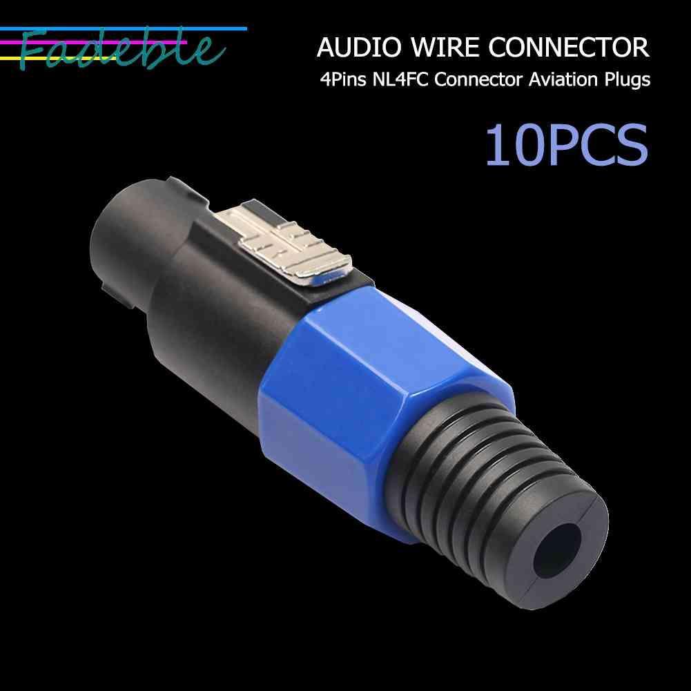 Set 10 Đầu Nối Dây Điện 4 Cực NL4FC 4Pin