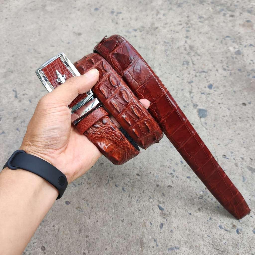 Thắt Lưng Nam Da Cá Sấu Liền Gai Lưng N31ND1