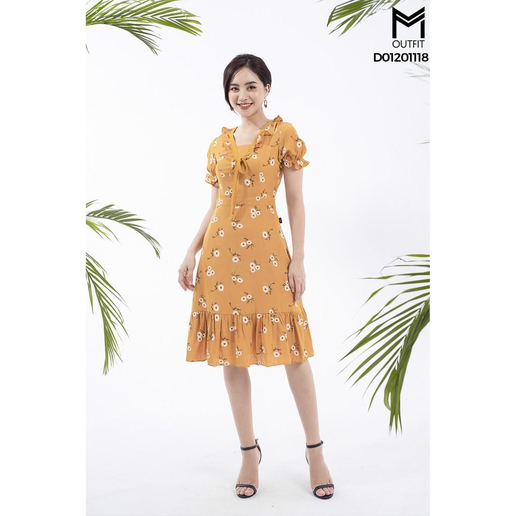 Đầm họa tiết hoa MMOutfit D01201118