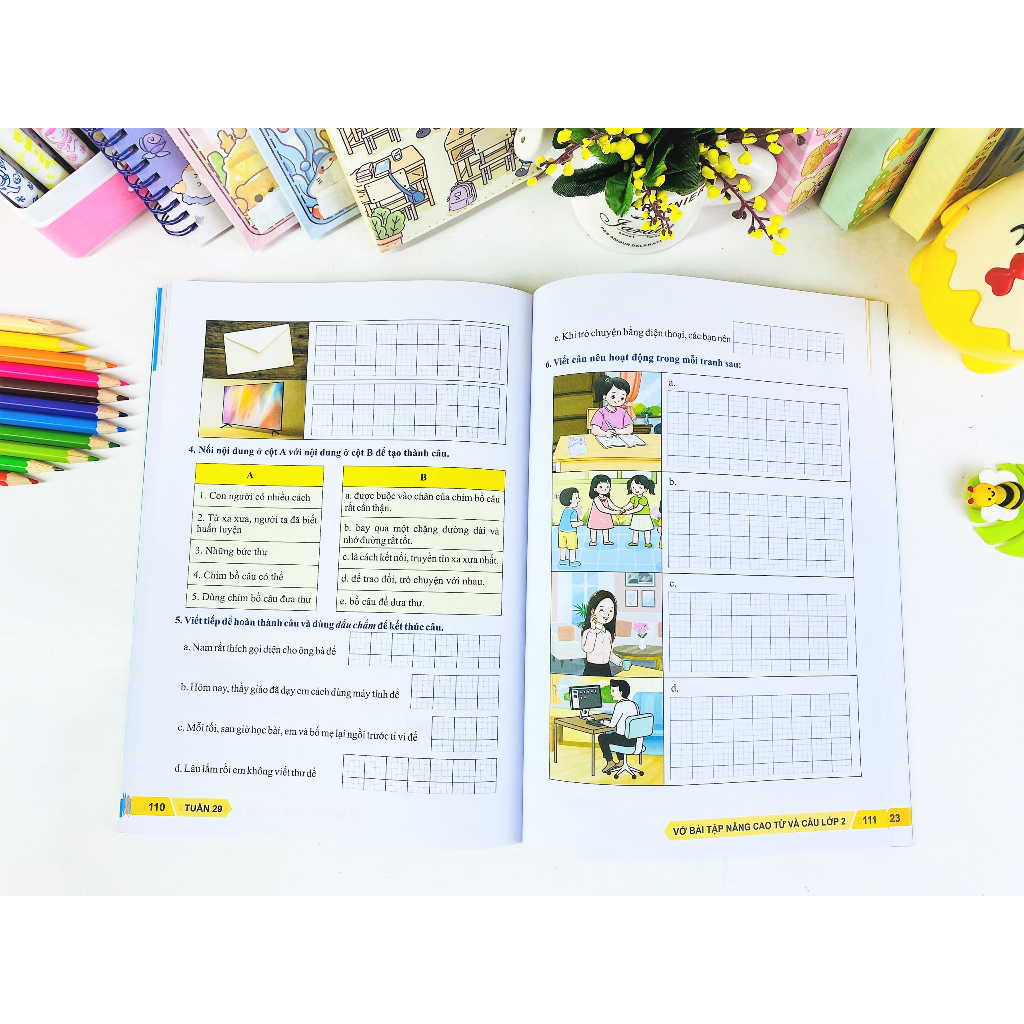 Sách - Vở Bài Tập Nâng Cao Từ Và Câu Lớp 2 - Biên Soạn Theo Chương Trình GDPT Mới - Kết Nối - ndbooks