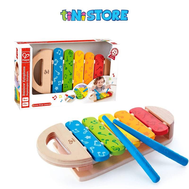 Đồ chơi bằng gỗ Hape nhạc cụ xylophone nhiều màu E0606