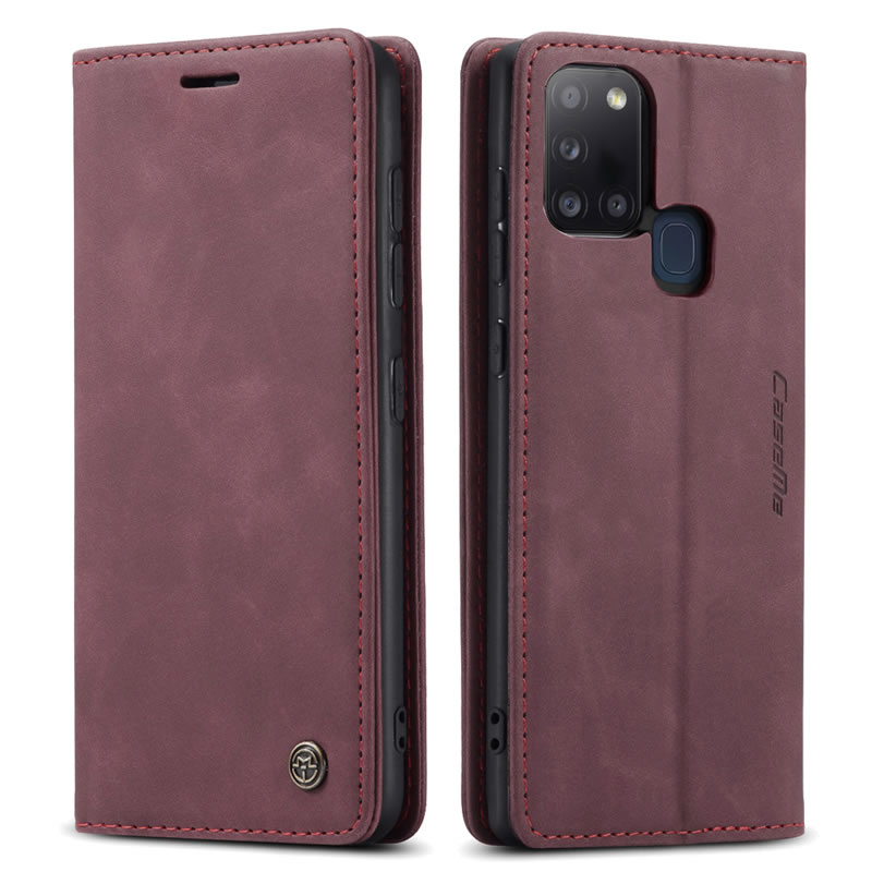 Bao da cao cấp dành cho Samsung A21s dạng ví chính hãng Caseme - Hàng Nhập Khẩu