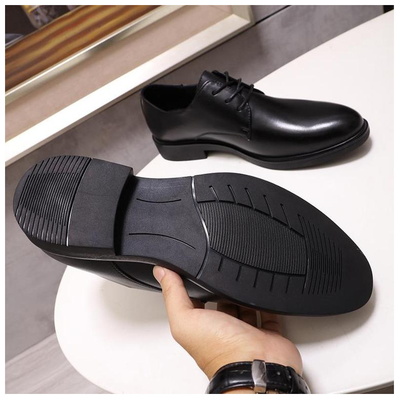 Giày da công sở, giày tây cỡ lớn 45-46 cho nam cao to chân ú bè. Big size leather shoes for wide feet - GT213