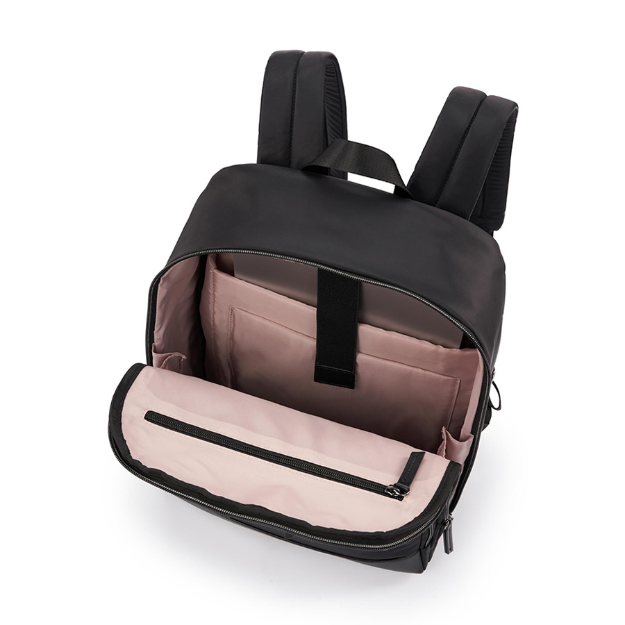 Balo laptop Mobile Solution Eco Classic V2 SAMSONITE - MỸ  Vải nylon với viền vinyl cao cấp và lớp phủ chống nước Dây đeo vai có đệm và có thể điều chỉnh linh hoạt Đai gài cần đẩy vali