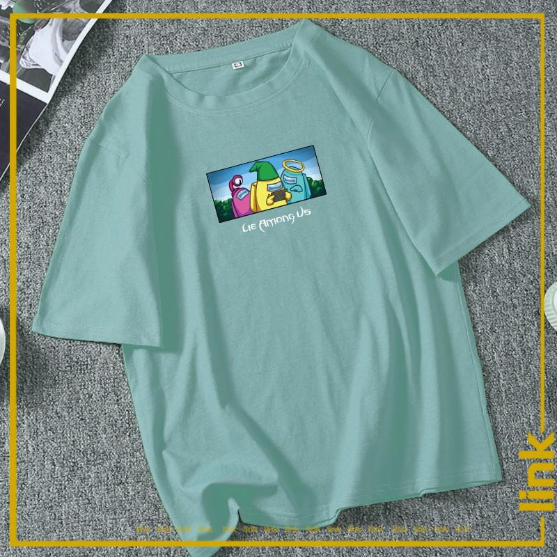 Áo LIE AMONG US tay lỡ dáng rộng unisex