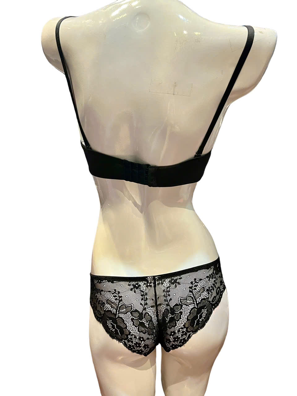 Bộ đồ lót V267 cotton viền ren mút mỏng có gọng áo cúp ngang quần ren gợi cảm