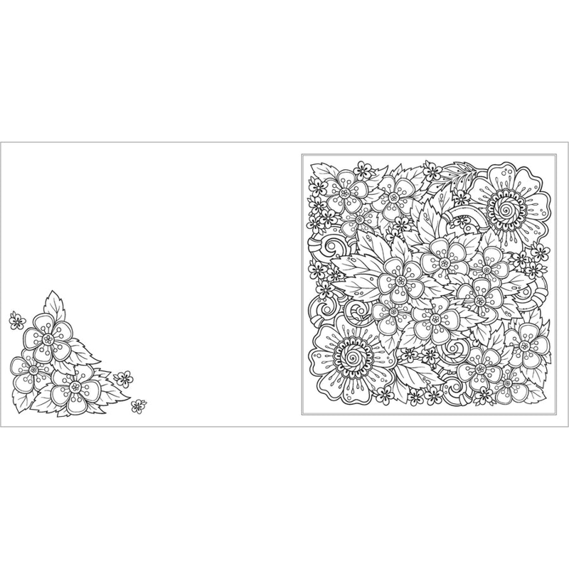 Sách Happy Thoughts - Breathe & Bloom Colouring Book