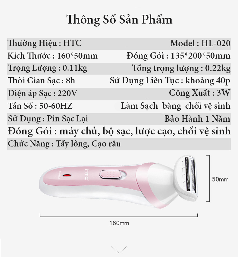 Máy Tỉa Lông Đa Năng 4 In 1 Cạo Lông Mày, VùngK ín, Mặt ,Nách, Chân, Tay, Tỉa Lông Mũi - Hàng Chính Hãng